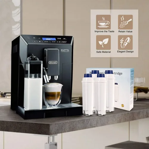 Miniatura 2 de Filtro de agua para Delonghi DLSC002, Delongie Cartucho de filtro de agua activo de carbono suavizante, compatible con Delongie ECAM, Esam, ETAM