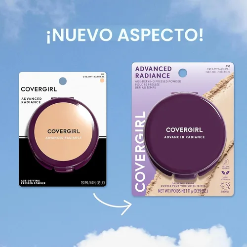 Miniatura 5 de COVERGIRL Advanced Radiance - Polvo prensado que desafía la edad, beige natural, 0.39 oz (11 g) (el embalaje puede variar)