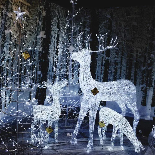 Miniatura 6 de Tira de luces de Navidad, 33 pies, 100 luces LED blancas para árbol de Navidad, tira de luces conectables para interiores, cable transparente, 8
