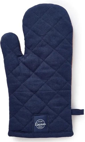 Miniatura 4 de Encasa XO Guantes de horno resistentes al calor de algodón (juego de 2 piezas) - Acolchados y seguros 30x17 cm - para cocina, cocinado y horneado