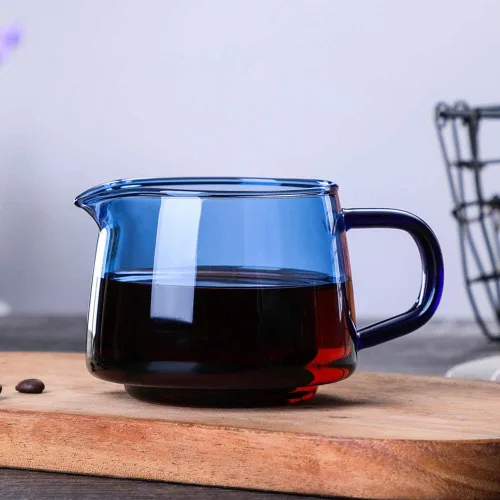 Miniatura 3 de Tazas de vidrio para servir café con mango de boquilla, crema de leche, mezcla de cereales, avena apta para microondas, accesorios de cocina, tazas