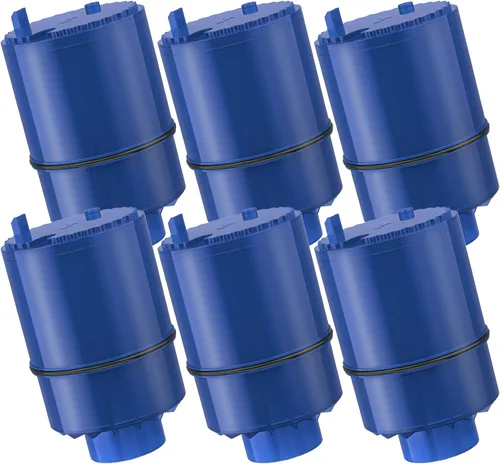Fil-Fresh Paquete de 6 filtros PURWater de repuesto para RF-9999 PURPLUS sistema de filtración de agua de grifo, certificado NSF, reemplazo de Azul