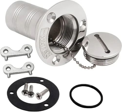 Miniatura 6 de Boat Water/Diesel/Gas/Fuel Deck Fill/Filler 1-1/2 Inch(38mm) with Keyless Cap 316 Stainless Steel Boat Deck Hardware for Boat, Yacht, Caravan
