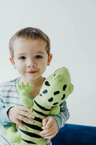 Miniatura 2 de The Petting Zoo Green Tree Monitor de peluche, regalos para niños, animales reptiles salvajes Onez, juguete de peluche de monitor de árbol verde, 22