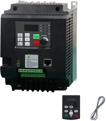 Miniatura 8 de Unidad de frecuencia variable VFD, 220V/0.75KW/1.5KW/2.2KW/4KW/5.5KW/7.5KW VFD Convertidor de frecuencia con freno para motor de husillo Regulación