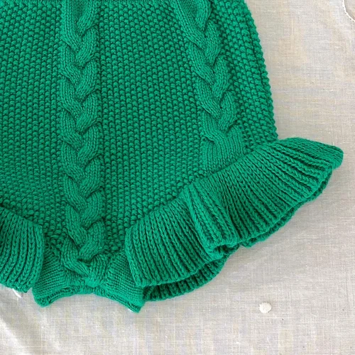 Miniatura 3 de Ashmyova Pantalones cortos de punto con volantes para bebés y niñas