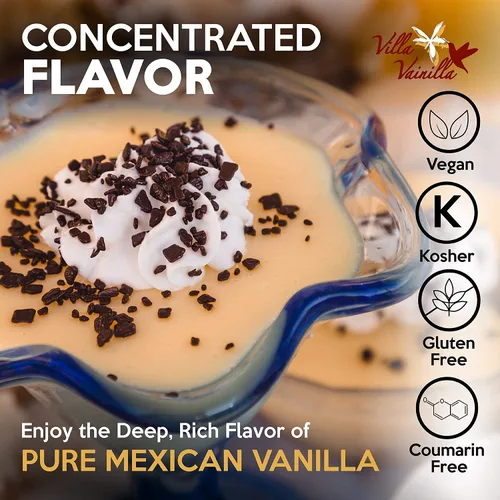 Miniatura 6 de Villa Vainilla Extracto de vainilla pura, Elixir Premium Mexican Vanilla Extracto de vainilla puro natural Para chefs y cocina casera Perfecto