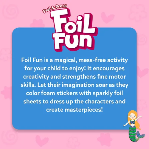 Miniatura 7 de Skillmatics Foil Fun - Vestirse, Arte sin Desorden para Niños, Kits de Manualidades y Suministros, Actividad Creativa DIY, Juguetes de Viaje