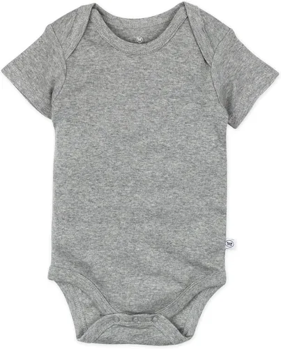 Miniatura 4 de HonestBaby Body unisex de algodón orgánico de manga corta para bebé, paquete múltiple