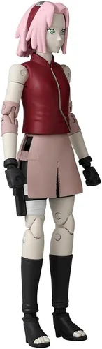 Miniatura 6 de BANDAI Anime Heroes Naruto Figura de acción Haruno Sakura Figura de 6.7 in con manos y accesorios adicionales Figuras de acción de anime