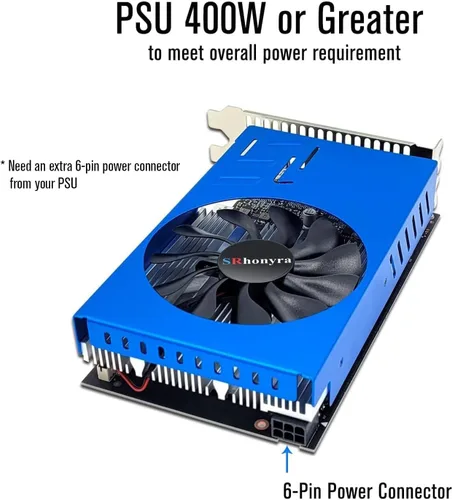 Miniatura 4 de Tarjeta gráfica GTX 1050 Ti 4 GB 4HDMI 128-Bit Quad Monitor Tarjeta de Video GDDR5 para múltiples pantallas, proyección o pared de video