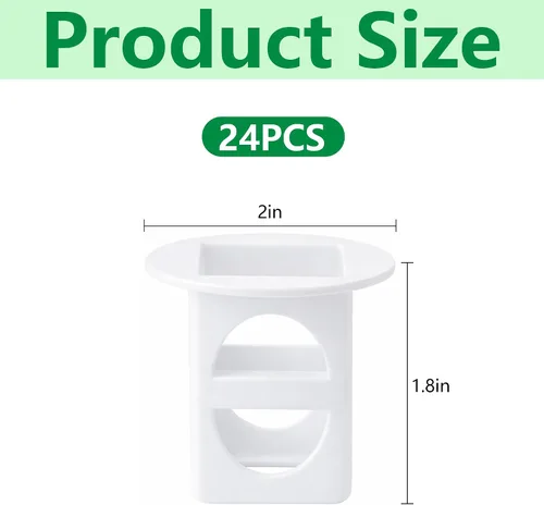 EBaokuup 24 cubos de cultivo para sistema hidropónico, cubos de cultivo hidropónicos compatibles con yCube, cubo de cultivo reutilizable para