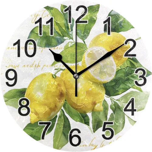 Miniatura 24 de Hummingbird - Reloj de pared de resorte redondo de 10 pulgadas, sin tictac, silencioso, funciona con pilas, reloj analógico atómico de cuarzo