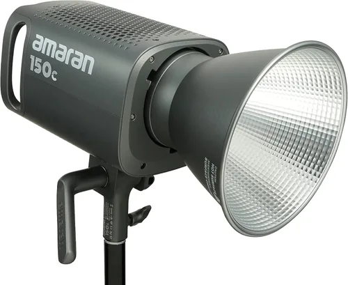Miniatura 3 de Aputure Amaran 150c luz de video COB, RGBWW 150W, CCT de 2,500K a 7,500K con ajuste G/M, 15,610 lux @ 1m con hiperreflector, control por APP Gris