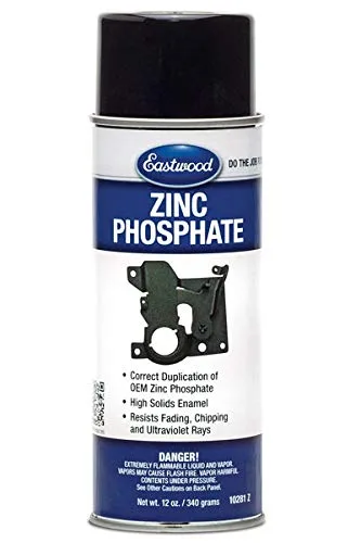 Eastwood Pintura en aerosol de fosfato de zinc gris carbón oscuro para piezas automotrices | 12 onzas | 1 paquete
