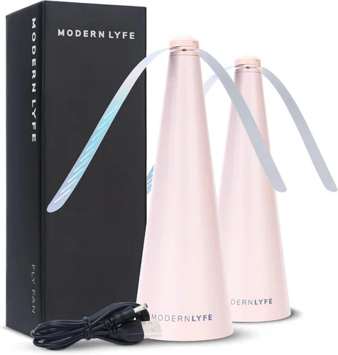 Miniatura 11 de Ventiladores Antimoscas para Mesas de Modern Lyfe - Alimentados por Batería AA y USB - Matamoscas Accesorio para Acampar al Aire Libre o para Comida