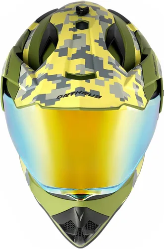 Miniatura 6 de Casco para niños y jóvenes de motocicleta Orthrus, certificado DOT, casco integral para bicicleta de tierra para ATV todoterreno, motocicleta BMX