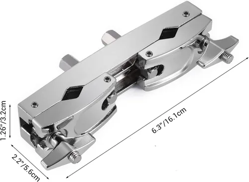 Miniatura 7 de Facmogu Pinza múltiple plateada, construcción ajustable de liberación rápida con material de acero inoxidable premium, soporte para montaje