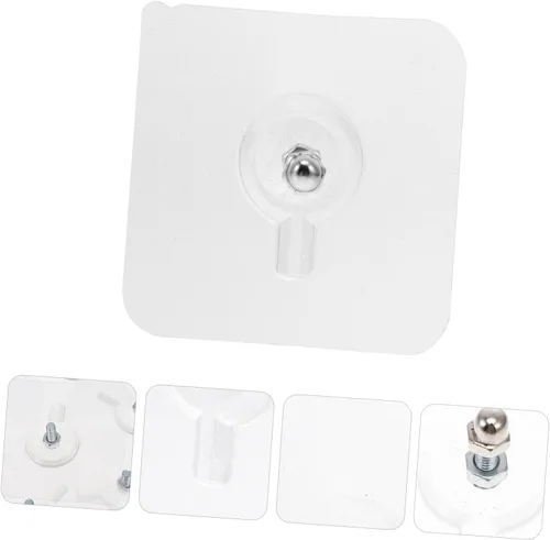 Miniatura 5 de 20pcs No Trace Nail Photo Frame PVC Coat Hook
