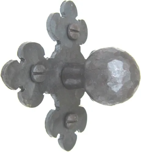 Miniatura 3 de Perilla de gabinete de hierro forjado Club estilo rústico español HK20 (negro)
