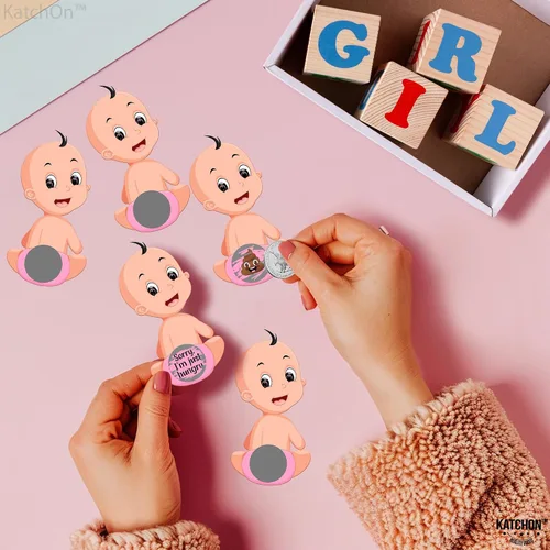 Miniatura 5 de KatchOn, Juego de rascar para baby shower para invitados, 50 tarjetas, juego de rascar para bebés, juegos de revelación de género para invitados