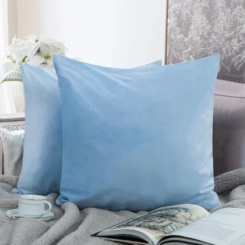 Miniatura 38 de NTBAY - Fundas de almohada de terciopelo con cierre para niños pequeños, 2 unidades, acogedoras, de lujo, de franela y felpa, para viajes, 33 x 46