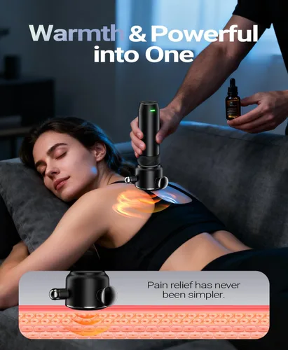 Miniatura 4 de HYAKO R1 Masajeador Muscular Vibratorio de Tejido Profundo - Masajeador de Espalda Terapéutico para Alivio de Todo el Cuerpo - Alivio del Dolor