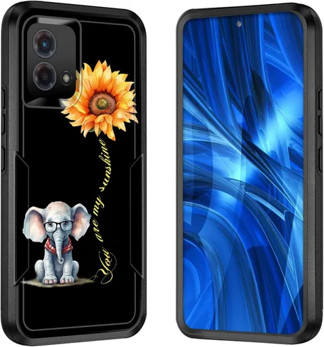 Miniatura 223 de Funda para Moto G 5G 2023, [probada en caídas de grado militar], resistente, resistente, resistente, a prueba de golpes, funda protectora