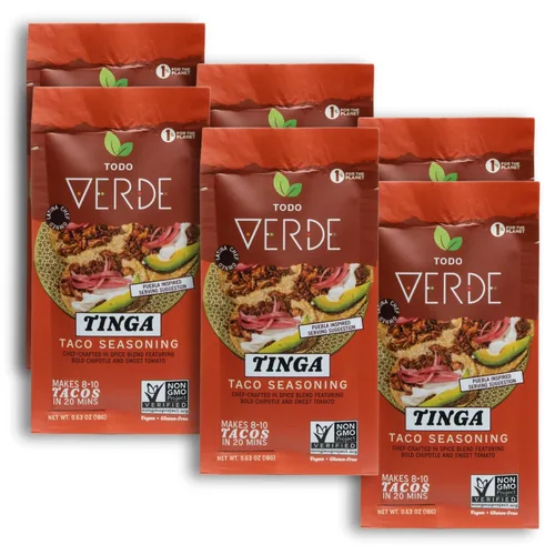 Miniatura 10 de Todo Verde Paquetes de condimentos, sabores premium, curados por chef, dulces, ahumados y picantes, sin ingredientes artificiales, veganos y sin