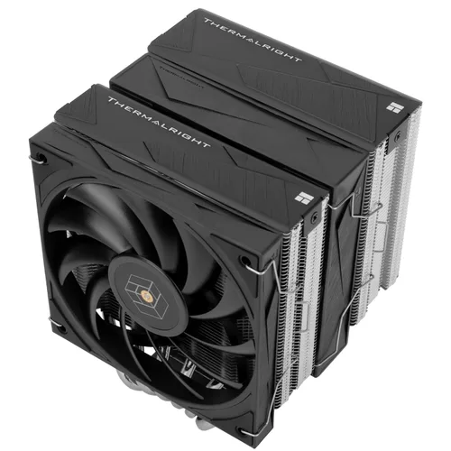 Thermalright Royal Knight 120 - Enfriador de aire para CPU, radiador de torres dobles para computadora, 6 tubos de calor, ventiladores PWM duales de