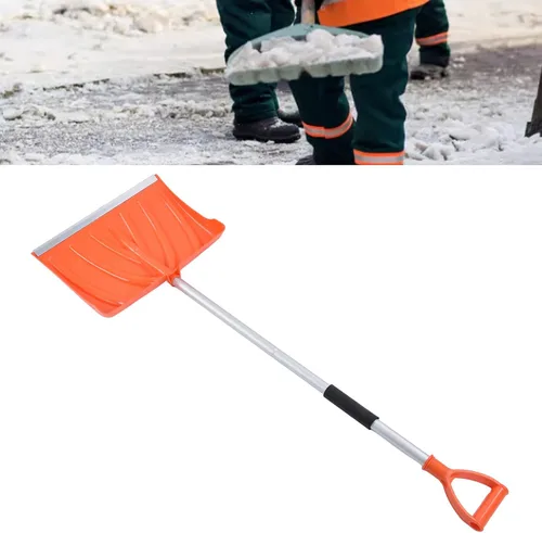 Miniatura 7 de Pala de nieve de metal, mango en forma de D, pala de nieve ensamblable desmontable para arena