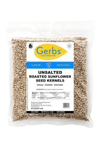 Miniatura 8 de GERBS, núcleos de semillas de girasol; sin Gluten, maní, árbol de nuez, soja, huevo, sésamo, mostaza, peces y crustáceos; 100 % naturales, veganos