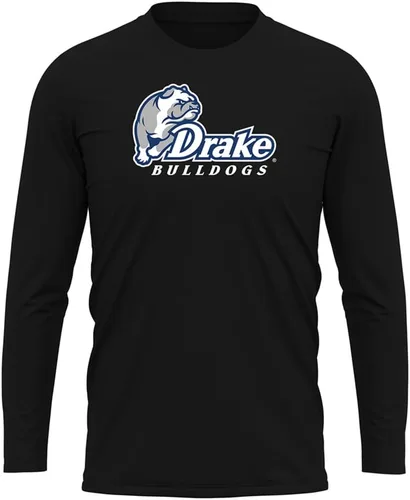 Miniatura 64 de Camisa deportiva de manga larga oficial de la NCAA Collegiate para hombre, colección negra con logotipo primario