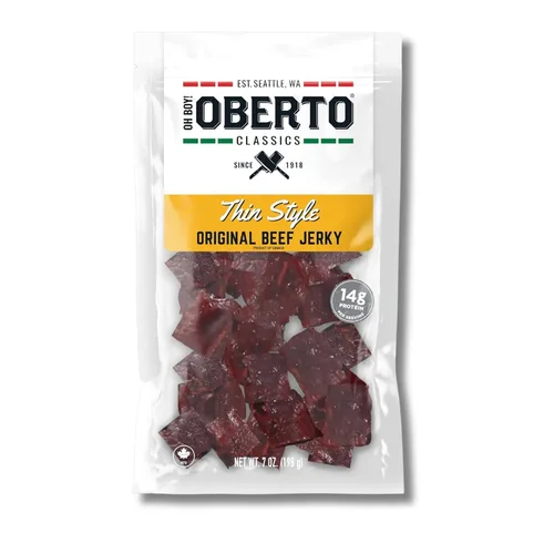 Miniatura 12 de ¡Oh chico! Oberto Classics Thin Style Original Beef Jerky, 1.2 onzas (Pack de 8)
