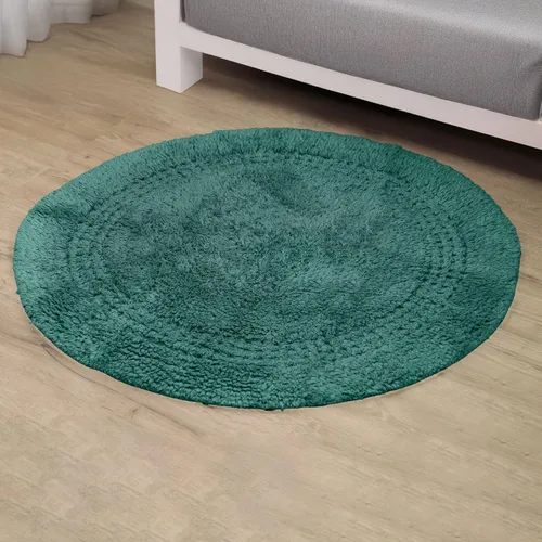 Miniatura 27 de Home Weavers Classy - Juego de alfombras de baño 100 % algodón, decoración de baño, lavable, extrasuave y absorbente, tapete de cocina, juego de Aqua