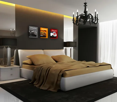 Miniatura 5 de Pósteres modernos de autos, superautos clásicos, impresiones artísticas de pared de Ferrari Lamborghini McLaren Pagani, pósteres de lienzo