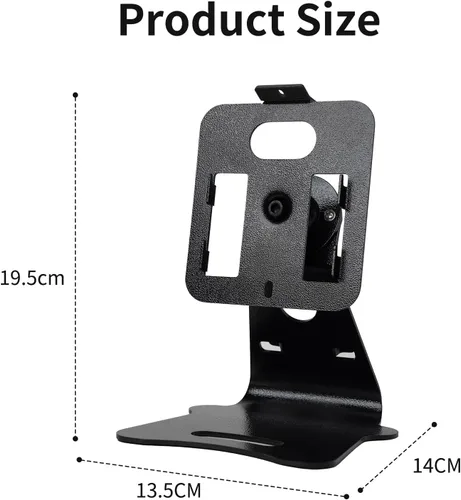 Miniatura 2 de shinar Metal Swivel and Tilt Desktop Tablet Stand for Echo Hub 8” No Need Mounting Adjustable with 360 Degree Rotatable Mounting Bracket Stable
