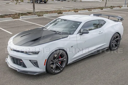 Miniatura 2 de Repuesto para Chevrolet Camaro LT LS RS SS 2016-Presente Par de extensiones de faldones laterales estilo ZL1 para panel basculante