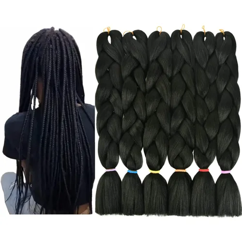 Miniatura 10 de Paquete de 7 paquetes de cabello Passion Twist de 18 pulgadas, cabello ondulado de ganchillo previamente enrollado, trenzas bohemias para mujeres