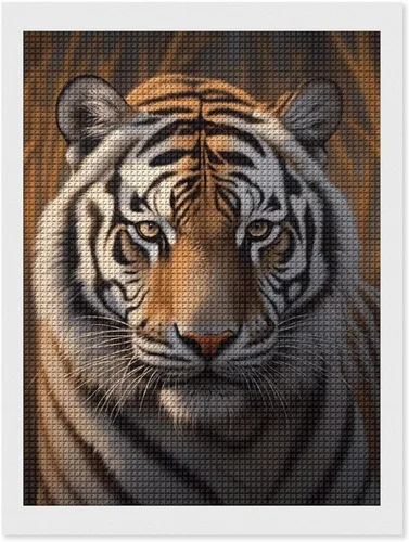 Tiger Diamond Art Kits for Adults Diamond Art Diamond Painting DIY 5D Diamond Painting Kit Diamond Painting Kits for Adults Gem Art Square Diamond