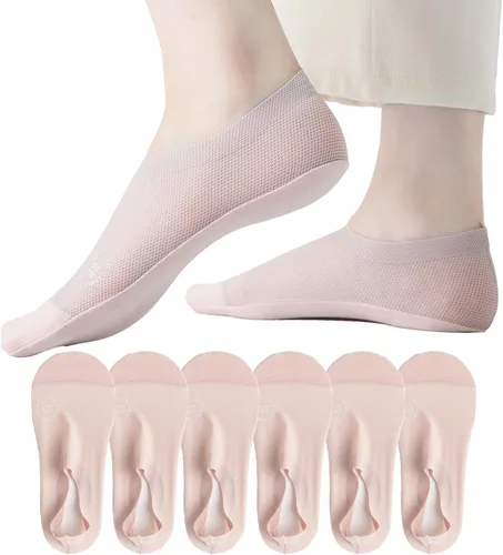 Miniatura 10 de Calcetines ultrafinos sin costuras antideslizantes de nylon para mujer, invisibles, ligeros y transpirables, paquetes de 3, 4 y 6 pares