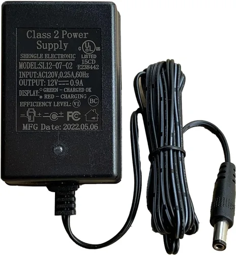 Cargador de batería de 12V 0.9A para juguetes montables de 12V para niños, SL12-07-02 Adaptador de corriente de batería de 12 voltios