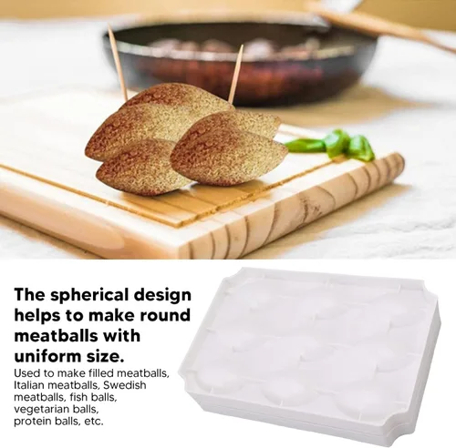 Miniatura 2 de Albóndigas, fabricante de rollos, procesador de albóndigas manual para hacer pastel de carne, herramienta de prensa para hacer carne casera