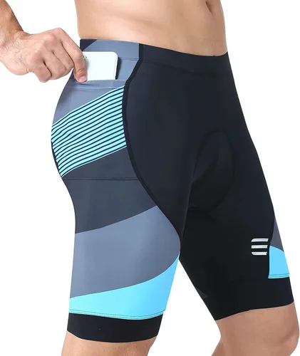 Miniatura 6 de Sportneer Mens Padded Bike Shorts with Pocket Gel Padding Bicycle Cycling Shorts for Mountain Road Biking with 3 Pockets