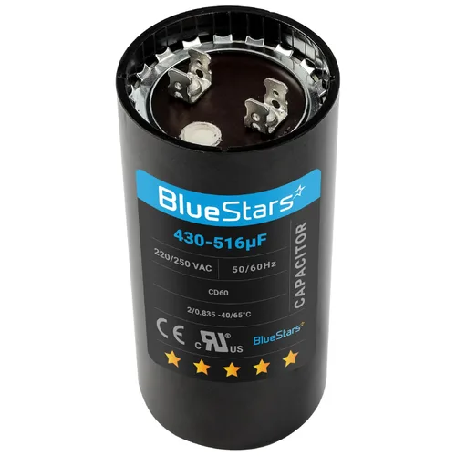 Miniatura 21 de [[Listado UL] BlueStars 108-130 uF MFD 110-125 VCA voltios ±20% 50/60 Hz CD60 Condensador de arranque redondo AC Pieza de repuesto eléctrico