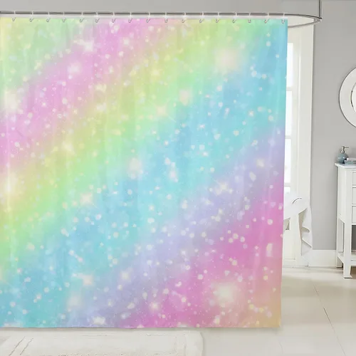 Miniatura 12 de Erosebridal Cortina de Ducha de Dinosaurio de Dibujos Animados 3D para Niños Varones Adultos Baño Selva Dino Tela Cortina de Baño 72" An x 72 L