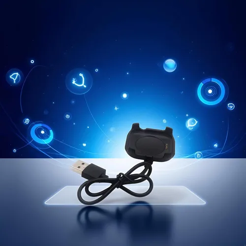Miniatura 4 de Cable de carga negro para reloj inteligente HW22, cargador magnético, soporte de muelle, adaptador de cable de carga USB, cables y cargadores