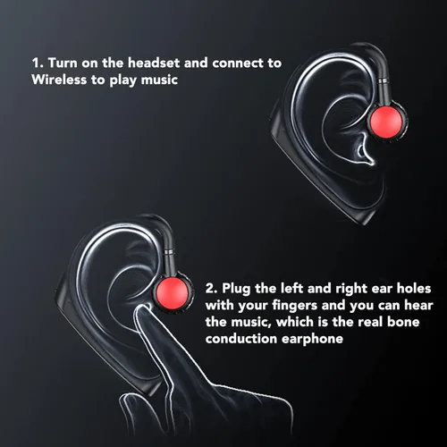 Miniatura 4 de Auriculares de conducción ósea: estéreo, multifuncional, manos libres para sordos