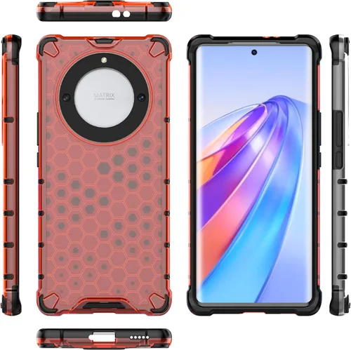 Miniatura 18 de Pzwoxukhov Funda para Huawei Mate 50 Pro, funda para Huawei Mate 50 Pro Honeycomb Anti-Drop Shock-Absorbing Case Negro