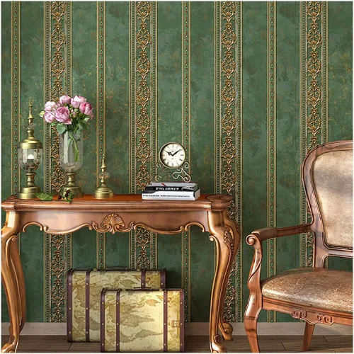 Miniatura 8 de Blooming Wall - Papel pintado de damascos vintage texturizado con patrón floral para recubrimientos de paredes, 57 pies cuadrados/rollo